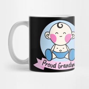 Proud Grandma Family Baby Birth Grandparents Mug